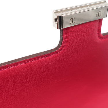 エルメス HERMES コンスタンス トゥーゴー ローズエクストリーム×ローズパープル×エトリュクス×オンブレ ヴォーエプソン クロコダイル リザード 長財布 シルバー金具 ショルダー