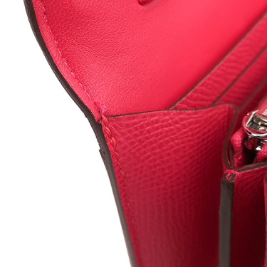 エルメス HERMES コンスタンス トゥーゴー ローズエクストリーム×ローズパープル×エトリュクス×オンブレ ヴォーエプソン クロコダイル リザード 長財布 シルバー金具 ショルダー