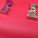 エルメス HERMES コンスタンス トゥーゴー ローズエクストリーム×ローズパープル×エトリュクス×オンブレ ヴォーエプソン クロコダイル リザード 長財布 シルバー金具 ショルダー