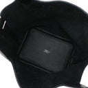 エルメス HERMES ピコタンロック タッチ PM ブラック トリヨンクレマンス アリゲーター ハンドバッグ シルバー金具 黒 クロコ