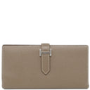 エルメス HERMES ベアンスフレ エトゥープ ヴォーエプソン 長財布 シルバー金具 グレージュ 二つ折り財布