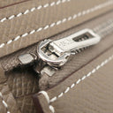 エルメス HERMES ベアンスフレ エトゥープ ヴォーエプソン 長財布 シルバー金具 グレージュ 二つ折り財布