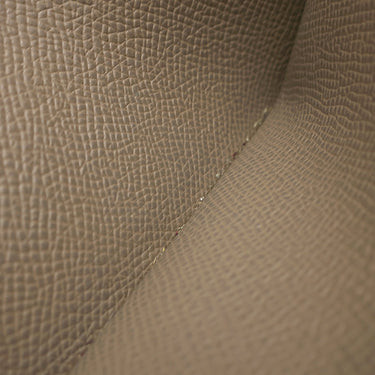 エルメス HERMES ベアンスフレ エトゥープ ヴォーエプソン 長財布 シルバー金具 グレージュ 二つ折り財布