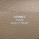 エルメス HERMES ベアンスフレ エトゥープ ヴォーエプソン 長財布 シルバー金具 グレージュ 二つ折り財布