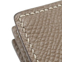 エルメス HERMES ベアンスフレ エトゥープ ヴォーエプソン 長財布 シルバー金具 グレージュ 二つ折り財布