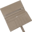 エルメス HERMES ベアンスフレ エトゥープ ヴォーエプソン 長財布 シルバー金具 グレージュ 二つ折り財布