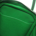 エルメス HERMES リンディ26 バンブー トリヨンクレマンス 2WAYバッグ シルバー金具 緑