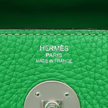エルメス HERMES リンディ26 バンブー トリヨンクレマンス 2WAYバッグ シルバー金具 緑