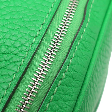 エルメス HERMES リンディ26 バンブー トリヨンクレマンス 2WAYバッグ シルバー金具 緑