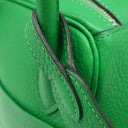 エルメス HERMES リンディ26 バンブー トリヨンクレマンス 2WAYバッグ シルバー金具 緑