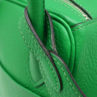 エルメス HERMES リンディ26 バンブー トリヨンクレマンス 2WAYバッグ シルバー金具 緑