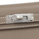 エルメス HERMES ミニケリードゥ 外縫い エトゥープ ヴォーエプソン 2WAYバッグ シルバー金具 グレージュ ハンドバッグ ショルダー