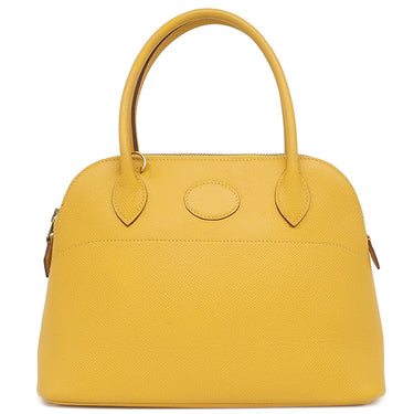 エルメス HERMES ボリード27 ジョーヌドール クシュベル 2WAYバッグ ゴールド金具 黄色 ショルダー