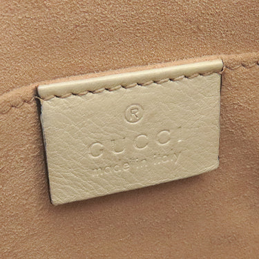グッチ GUCCI パドロック GG スモール 498156 ベージュ×ホワイト GGスプリームキャンバス レザー ショルダーバッグ ゴールド金具 チェーンショルダー