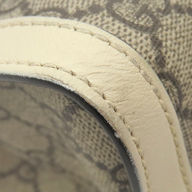 グッチ GUCCI パドロック GG スモール 498156 ベージュ×ホワイト GGスプリームキャンバス レザー ショルダーバッグ ゴールド金具 チェーンショルダー