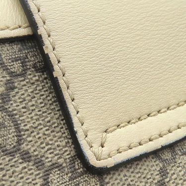 グッチ GUCCI パドロック GG スモール 498156 ベージュ×ホワイト GGスプリームキャンバス レザー ショルダーバッグ ゴールド金具 チェーンショルダー