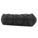 シャネル CHANEL バブルキルト トートバッグ ブラック ラムスキン トートバッグ ゴールド金具 黒 チェーンショルダー ココマーク