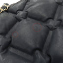 シャネル CHANEL バブルキルト トートバッグ ブラック ラムスキン トートバッグ ゴールド金具 黒 チェーンショルダー ココマーク