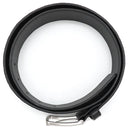 ボッテガヴェネタ BOTTEGA VENETA イントレチャート 609182 ブラック カーフ ベルト シルバー金具 黒