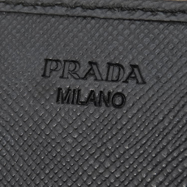 プラダ PRADA サフィアーノ メタル ショルダー ウォレット 1M1437 NERO レザー チェーンウォレット ゴールド金具 黒 SAFFIANO METAL