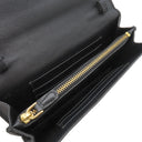 プラダ PRADA サフィアーノ メタル ショルダー ウォレット 1M1437 NERO レザー チェーンウォレット ゴールド金具 黒 SAFFIANO METAL