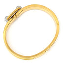 エルメス HERMES ミニクリック PM シェーヌダンクル イエローXゴールド GP メタル エナメル バングル ゴールド金具 黄