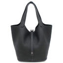 エルメス HERMES ピコタンロック MM ブラック トリヨンクレマンス ハンドバッグ シルバー金具 黒