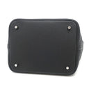 エルメス HERMES ピコタンロック MM ブラック トリヨンクレマンス ハンドバッグ シルバー金具 黒