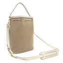 プラダ PRADA ロゴジャガード 2way 1BH097 コルダ×タルコ レザー ジャガード 2WAYバッグ ゴールド金具 薄茶 アイボリー ハンドバッグ ショルダー