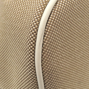 プラダ PRADA ロゴジャガード 2way 1BH097 コルダ×タルコ レザー ジャガード 2WAYバッグ ゴールド金具 薄茶 アイボリー ハンドバッグ ショルダー