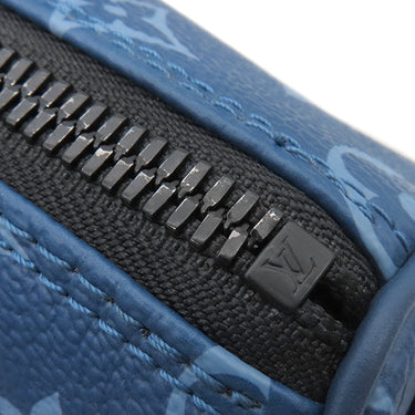 ルイヴィトン LOUIS VUITTON キーポル バンドリエール25 M46803 アトランティックブルー モノグラムキャンバス 2WAYバッグ マットブラック金具 青 ショルダー