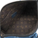 ルイヴィトン LOUIS VUITTON キーポル バンドリエール25 M46803 アトランティックブルー モノグラムキャンバス 2WAYバッグ マットブラック金具 青 ショルダー
