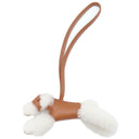 エルメス HERMES バディ ゴールド ムートン アニューミロ バッグチャーム 新品 未使用 茶