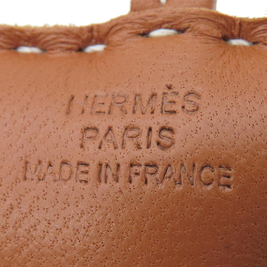 エルメス HERMES バディ ゴールド ムートン アニューミロ バッグチャーム 新品 未使用 茶