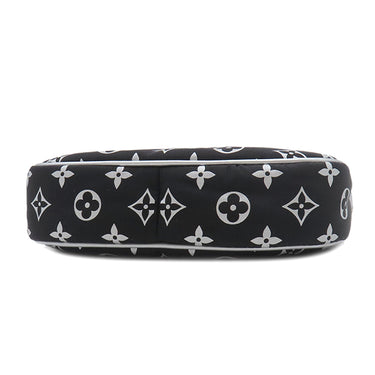 ルイヴィトン LOUIS VUITTON SKI ミニムーン M11896 フロスト ポリエステル レザー 2WAYバッグ シルバー金具 グラデーション 黒 白 グレー