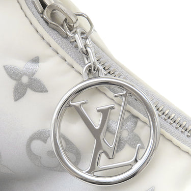 ルイヴィトン LOUIS VUITTON SKI ミニムーン M11896 フロスト ポリエステル レザー 2WAYバッグ シルバー金具 グラデーション 黒 白 グレー