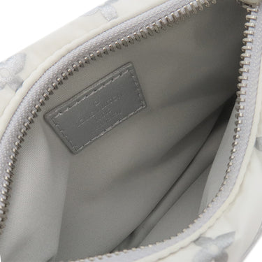 ルイヴィトン LOUIS VUITTON SKI ミニムーン M11896 フロスト ポリエステル レザー 2WAYバッグ シルバー金具 グラデーション 黒 白 グレー