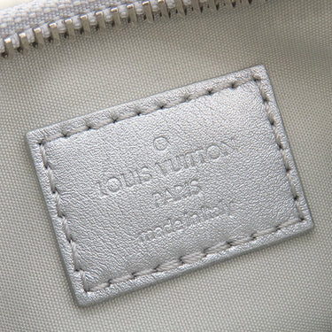 ルイヴィトン LOUIS VUITTON SKI ミニムーン M11896 フロスト ポリエステル レザー 2WAYバッグ シルバー金具 グラデーション 黒 白 グレー