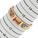 エルメス HERMES クリックH PM 24番地のミステリー マルチカラーXゴールド GP エナメル ブレスレット Hブレス バングル