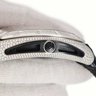 腕時計 フランクミュラー FRANCK MULLER コンキスタドール グランプリ 9900 SC DT GPG FULL D CD 自動巻き メンズ 純正ダイヤ パヴェ トノウ