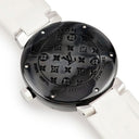 腕時計 ルイヴィトン LOUIS VUITTON タンブール インブラック GMT Q113K 自動巻き メンズ 黒 PVD デイト 2タイムゾーン表示