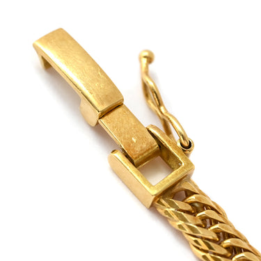 喜平 KIHEI K18 18金 22.2cm 11.5g 16面 トリプル イエローゴールド K18YG ブレスレット 造幣局検定マーク ショッピングローン対応していません