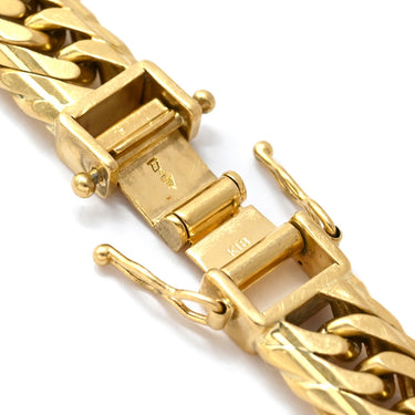 喜平 KIHEI K18 18金 20.2cm 50.3g 16面 トリプル イエローゴールド K18YG ブレスレット 造幣局検定マーク ショッピングローン対応していません