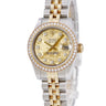 腕時計 ロレックス ROLEX デイトジャスト 179383G G番 自動巻き レディース OH済 G番 K18YG×SS コンビ 純正ダイヤ ラウンド