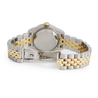 腕時計 ロレックス ROLEX デイトジャスト 179383G G番 自動巻き レディース OH済 G番 K18YG×SS コンビ 純正ダイヤ ラウンド