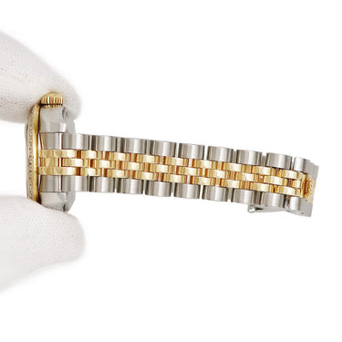 腕時計 ロレックス ROLEX デイトジャスト 179383G G番 自動巻き レディース OH済 G番 K18YG×SS コンビ 純正ダイヤ ラウンド