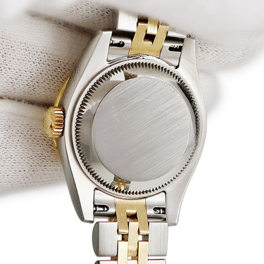 腕時計 ロレックス ROLEX デイトジャスト 179383G G番 自動巻き レディース OH済 G番 K18YG×SS コンビ 純正ダイヤ ラウンド