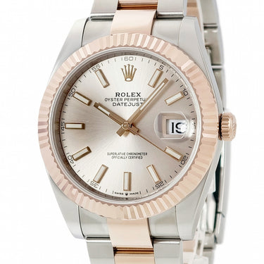 腕時計 ロレックス ROLEX デイトジャスト 41 126331 ランダム番 自動巻き メンズ ランダム番 K18エバーRG×SS コンビ サンダスト オイスター