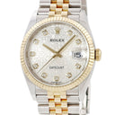 腕時計 ロレックス ROLEX デイトジャスト 36 126233G ランダム番 自動巻き メンズ OH済 ランダム番 K18YG×SS コンビ 純正10Pダイヤ ホリコン
