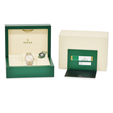 腕時計 ロレックス ROLEX デイトジャスト 36 126233G ランダム番 自動巻き メンズ OH済 ランダム番 K18YG×SS コンビ 純正10Pダイヤ ホリコン